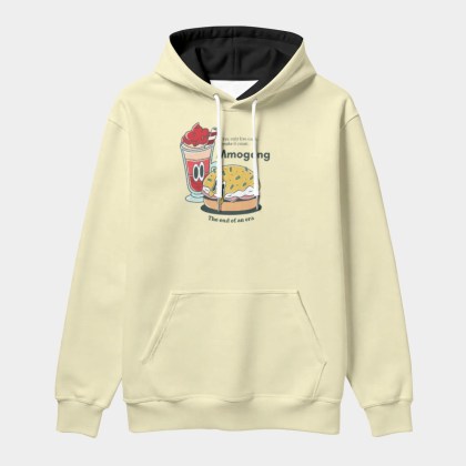 Cheeseburger Milkshake Hoodie - Bold Food Graphics | Mmogeng Original