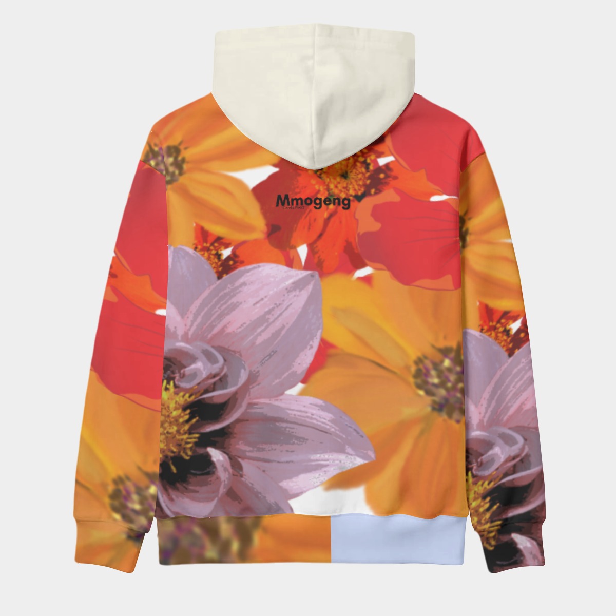 Flowers Thick Hoodie - Floral Style Premium Warmth | Mmogeng Original - Image 2