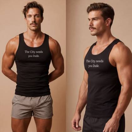 The City Needs You Tank Top - Graphic Streetwear Vest | Mmogeng