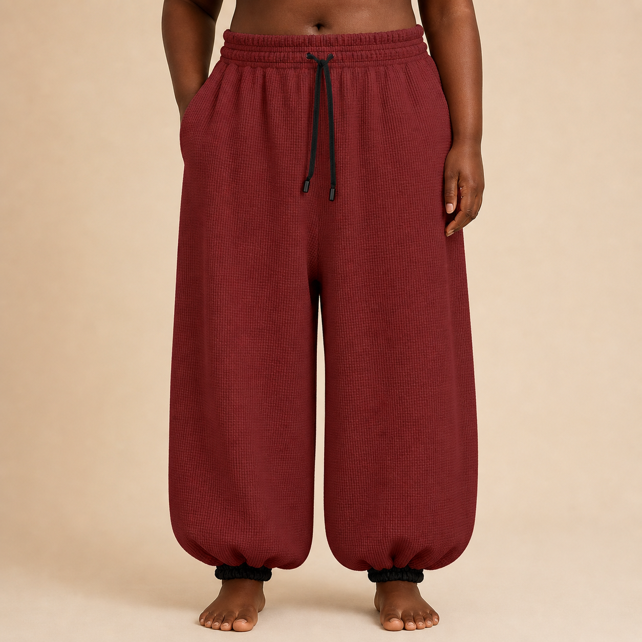 Maroon Tourmaline Baggy Sweatpants - Image 4